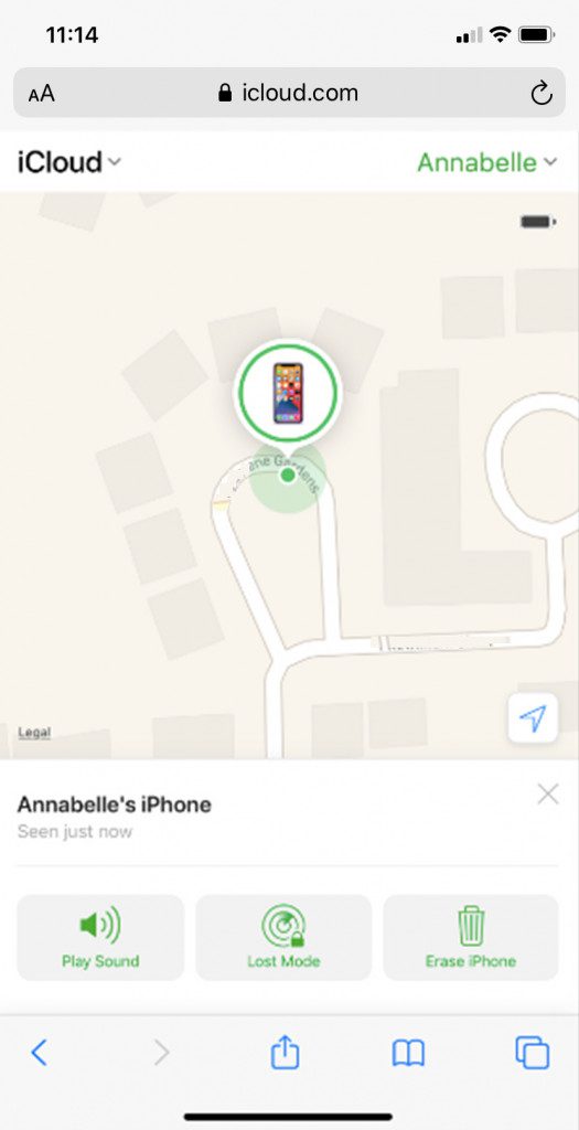 imaps phone location