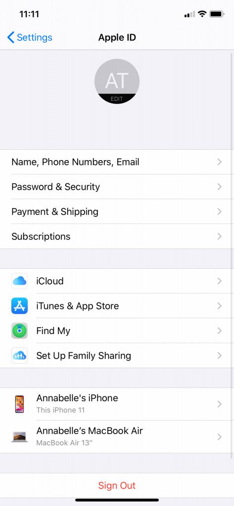 unpair settings