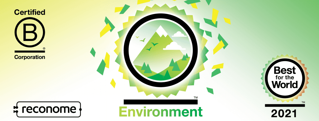 Reconome is Best For The World™ 2021 in the Environment impact area